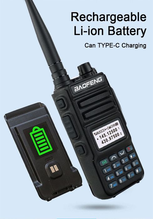 Baofeng UV13PLUS, 10W, NOU, mufa USB-C, 2024