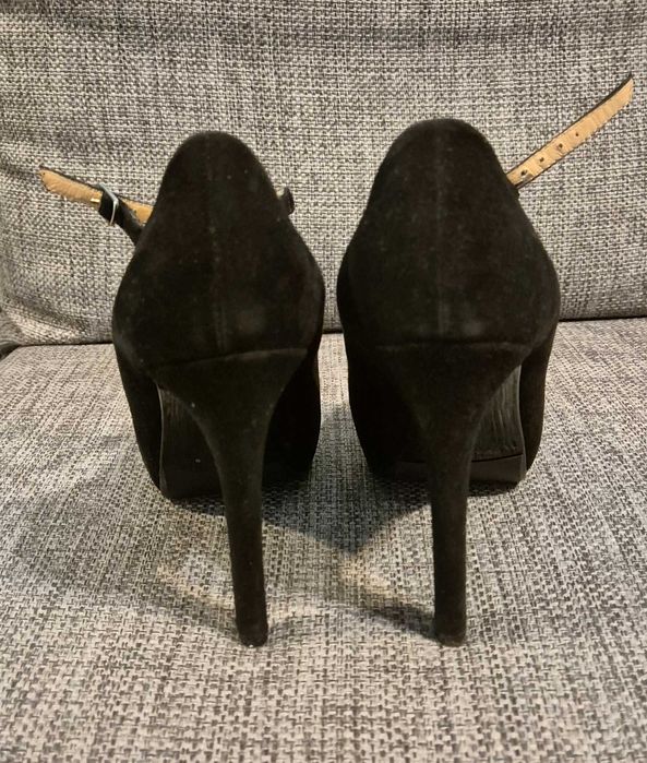 Pantofi Musette piele intoarsa