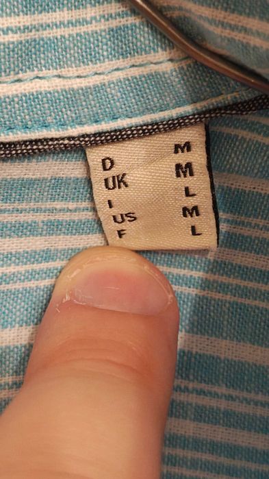 Camasa Esprit turcoaz barbati dungi - Marime M