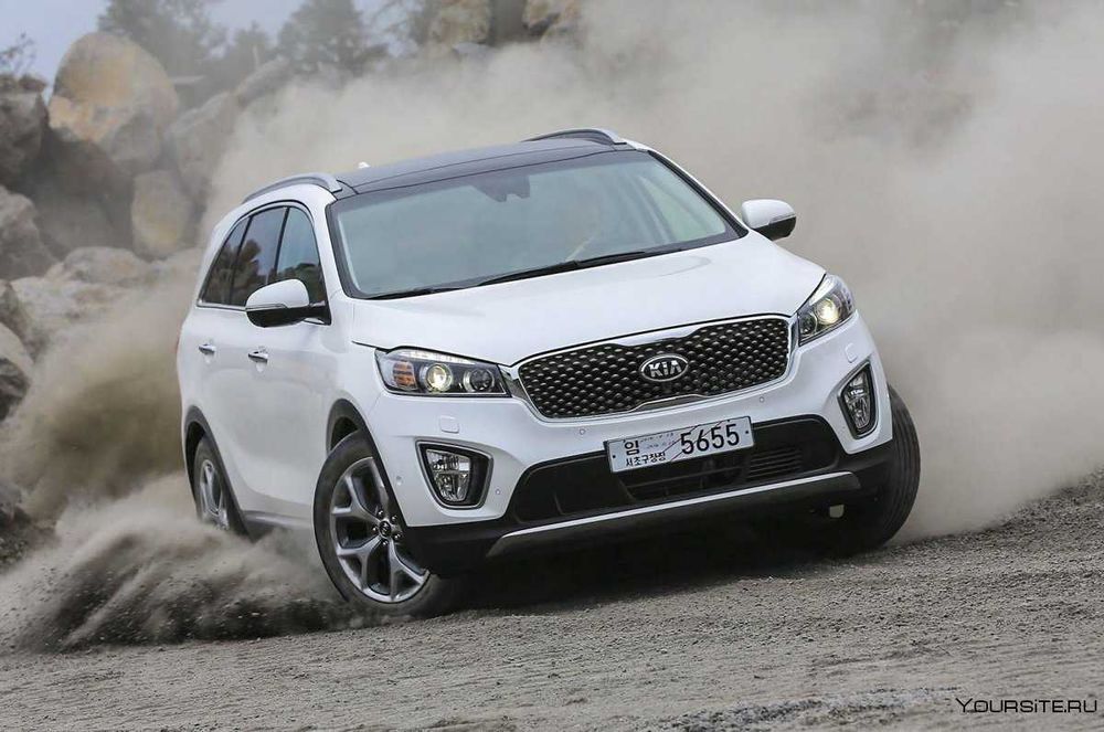 Накладка переднего бампера Кия Соренто Kia Sorento Prime 2015-