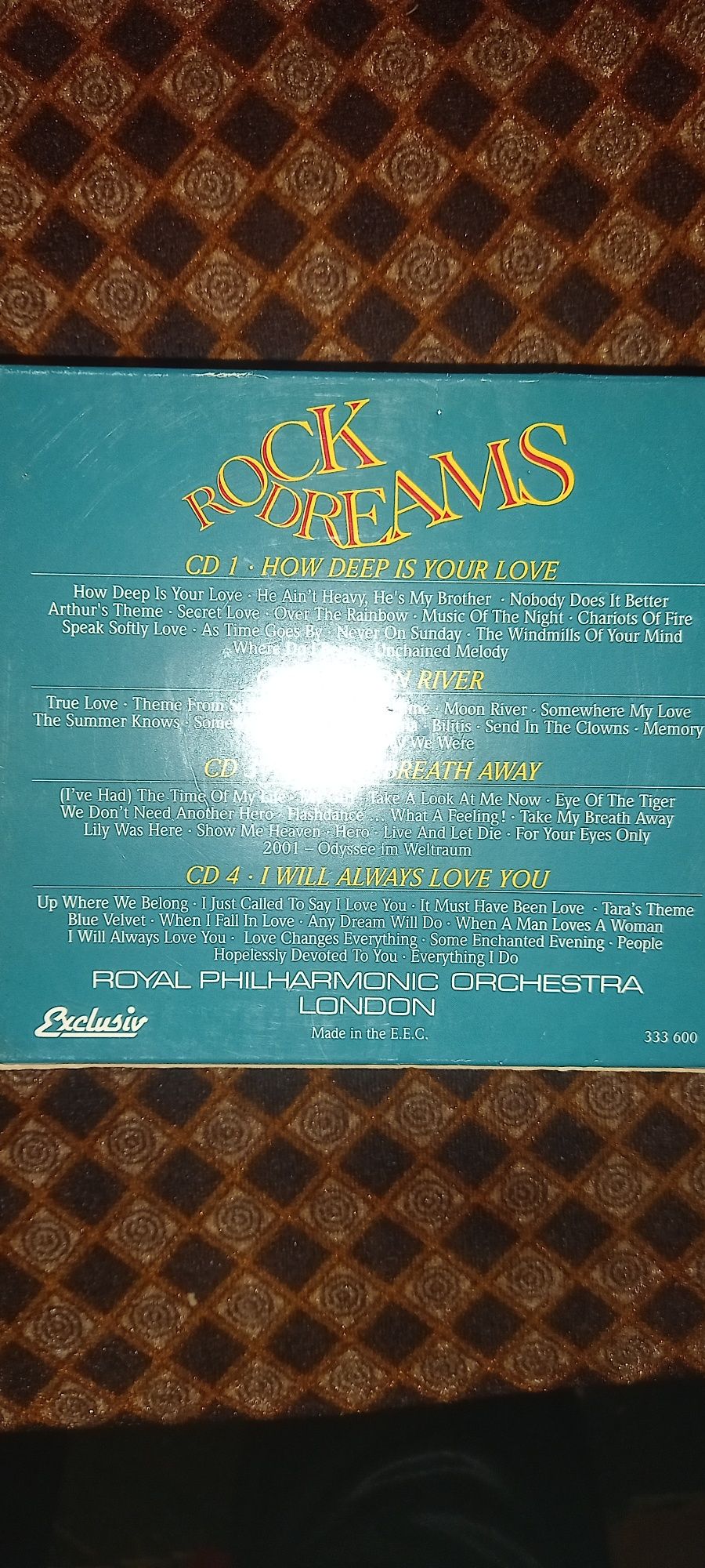 Rock dreams by Royal Filarmonic orchestra, 4CD originale