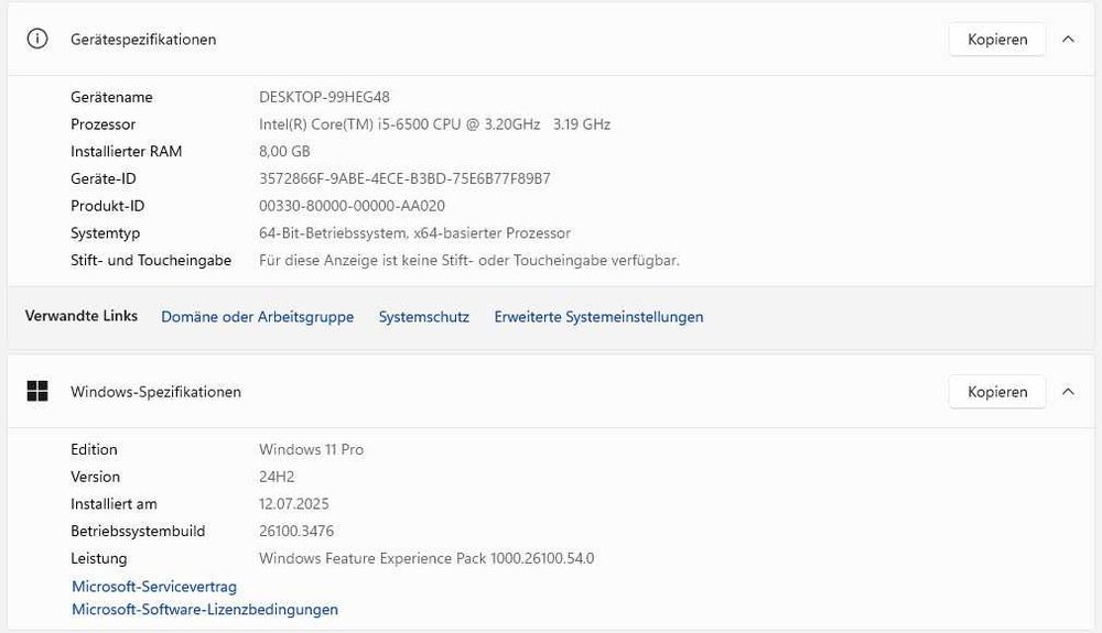 Компютър Lenovo M710T, Core i5 6500, 8GB RAM, 256GB SSD