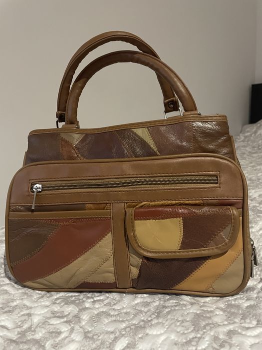 Geanta vintage din piele naturala