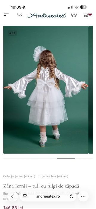 Rochita fulg de nea/ zana iernii