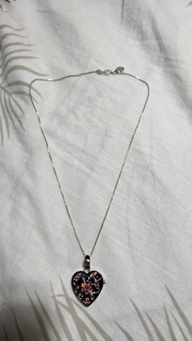 Vand Lant de argint de dama modell Inima  cu compartiment