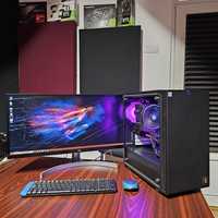 PC Gaming cu monitor ultrawide FHD i5 9400 GTX1070 32gb