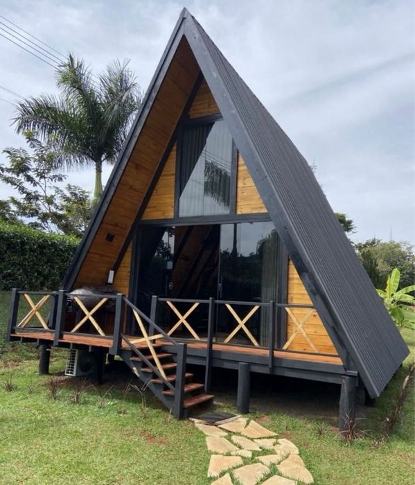 Vand cabane din lemn tip A