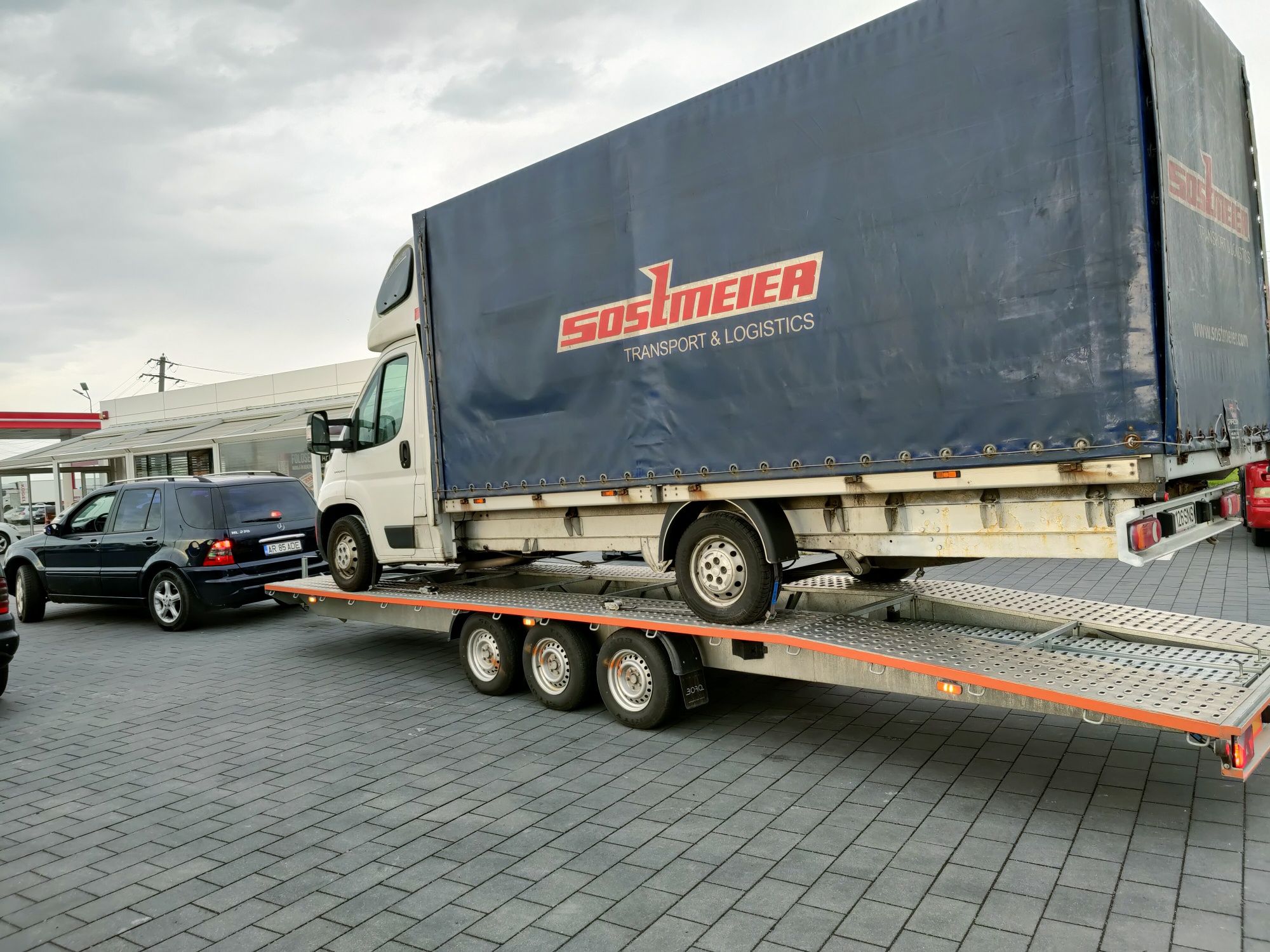 Tractari auto platforma non stop Ungaria Austria Cehia Slovenia italia