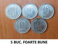 Vând lot 12 monede 10 lei 1992