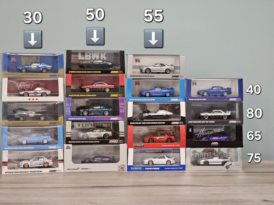 Inno64, Tarmac Works, Ignition Model, PGM, Fuelme 1:64, HKM, MT