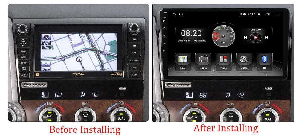 Навигация Двоен дин Мултимедия за Toyota Tundra Android Sequoia