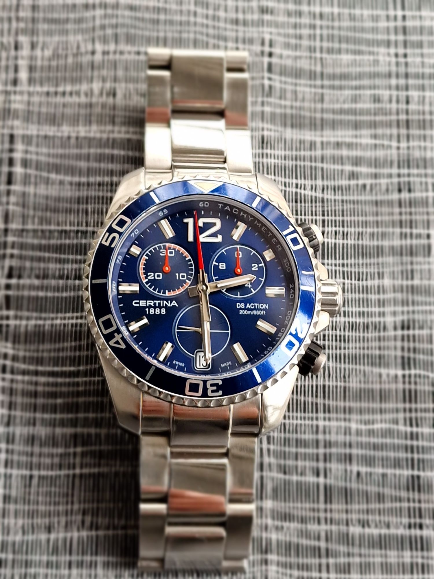 Часовник Certina DS Action chronograph blue