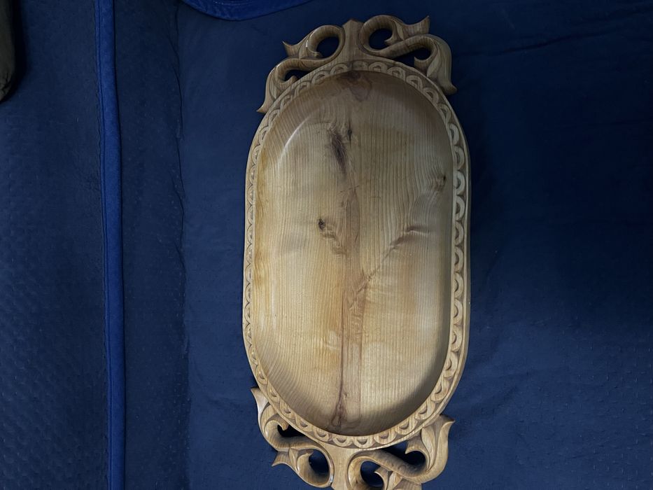 Астау блюдо для бешбармака деревянная