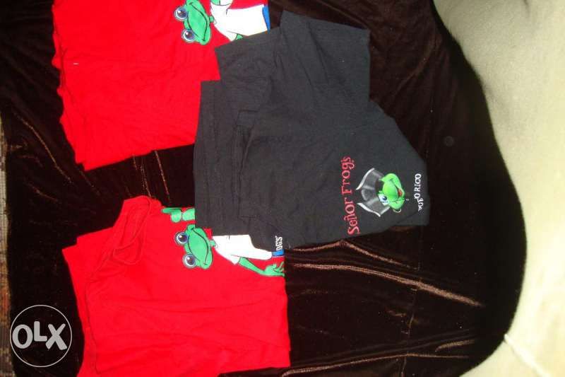 Три оригинлни t-shirt--на Бар -Senior Frogs:
