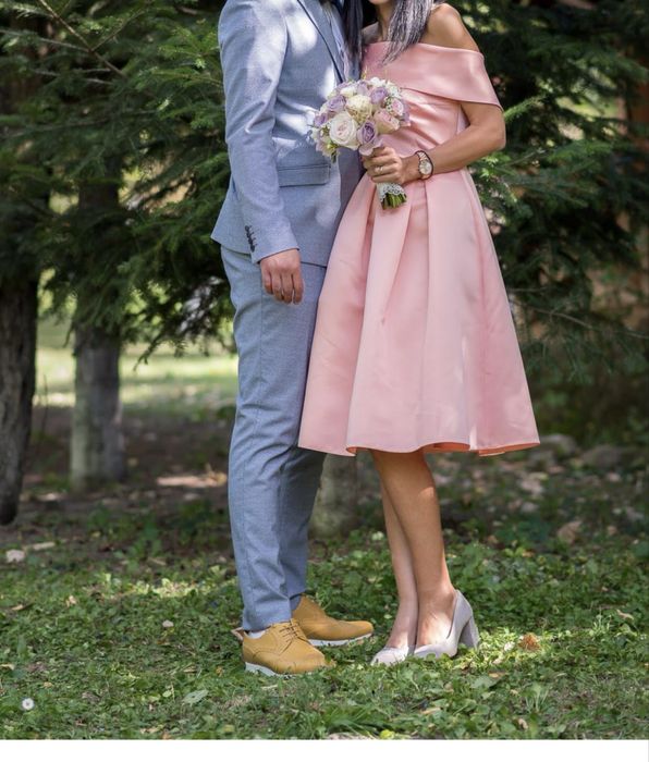 Rochie ocazie roz somon