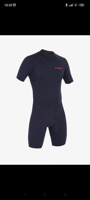 Costum de neopren 1,5 mm, Decathlon, model uşor de îmbrăcat, bleumarin