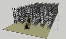 Structura mezanin, platforma , P etaj 1 2