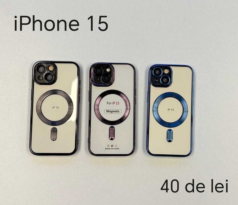 Huse, Folii, Cabluri iPhone 15 - Montaj gratuit folie