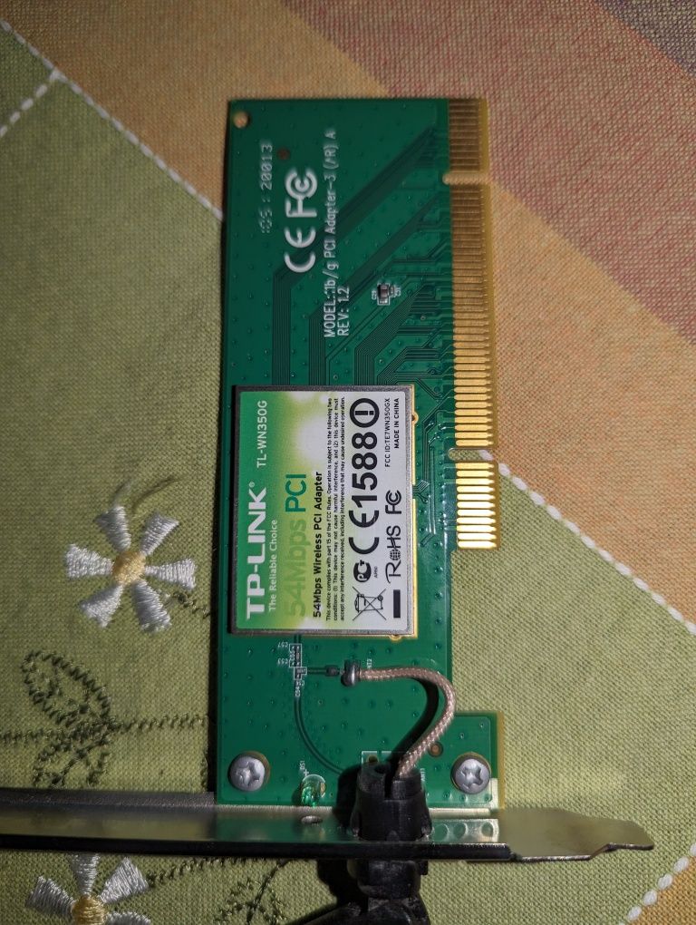 Placa de rețea wireless PC PCI slot