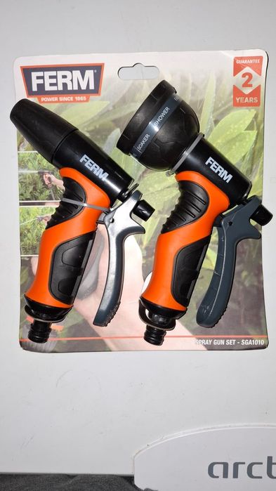 Set pistol de stropit, Ferm, Negru/portocaliu