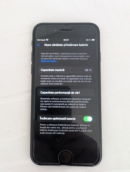 Iphone SE 2, 2020 sanatate baterie 88%