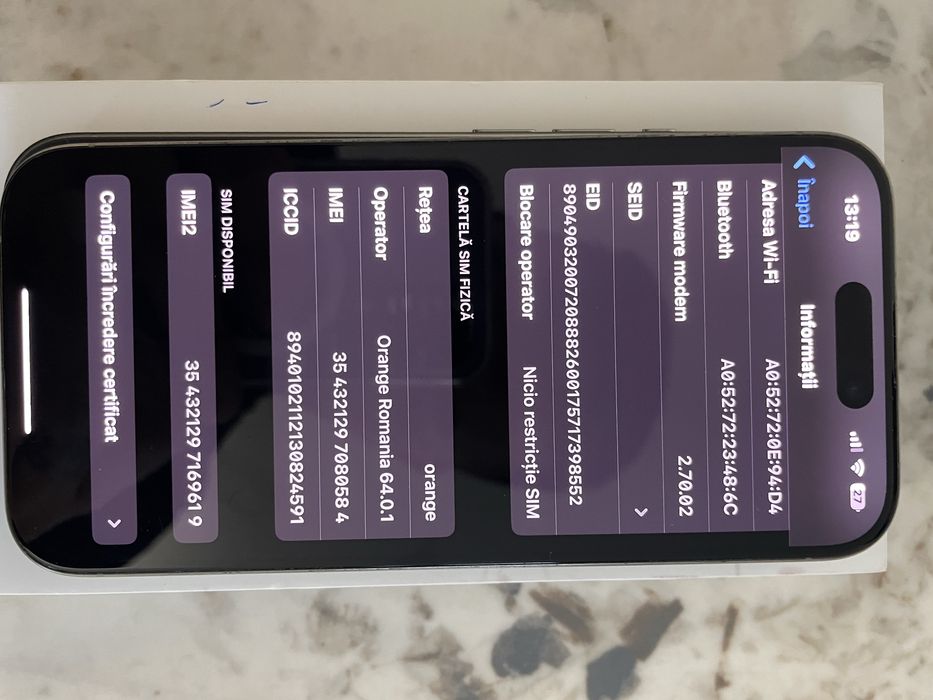 Iphone 15 Pro  Stare Impecabila