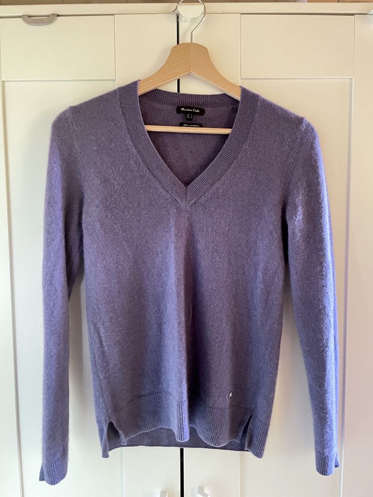100% кашмирен пуловер Massimo Dutti