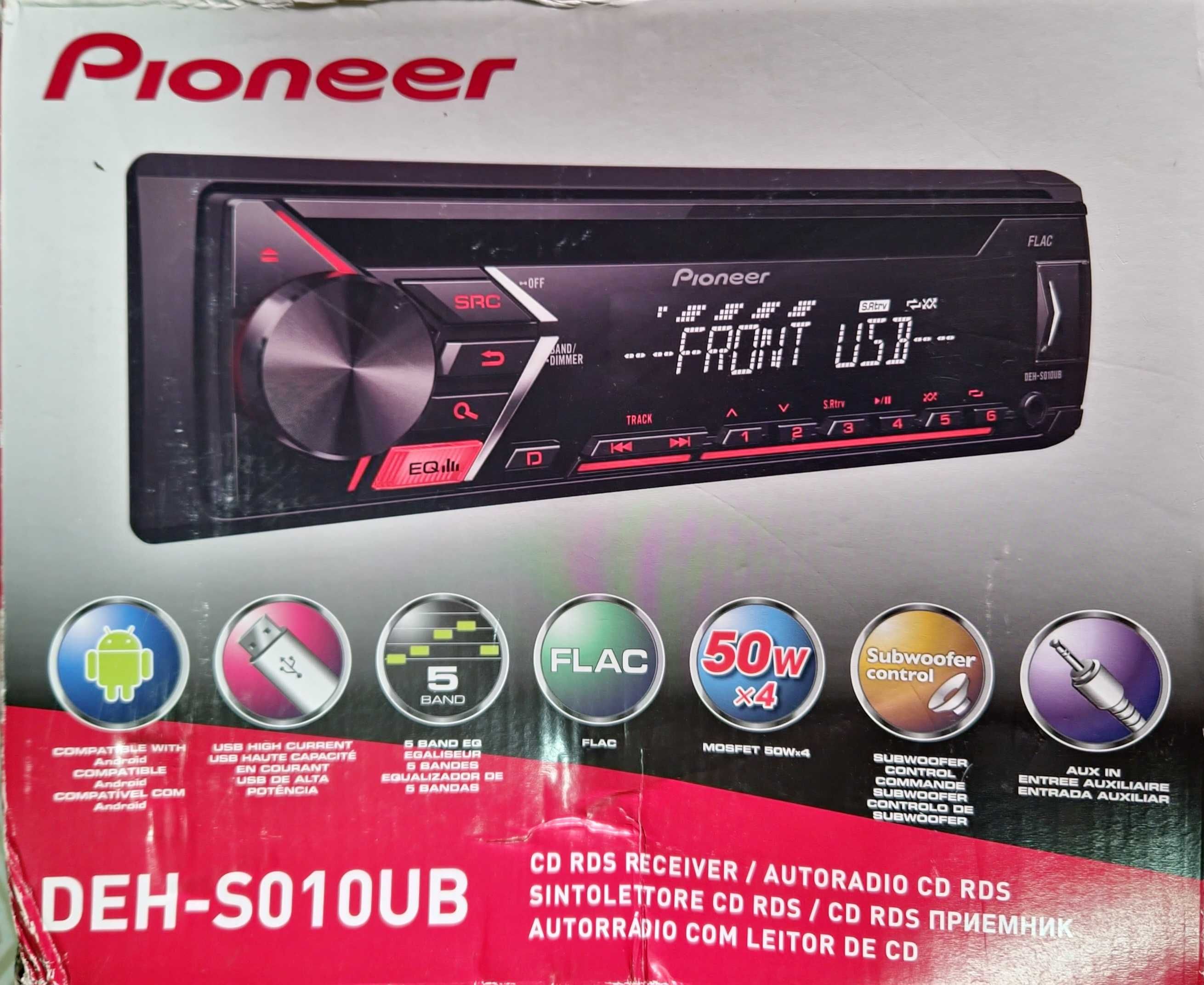 RadioCdPlayer auto cu USB si fata detasabila, Pioneer        250 Ron