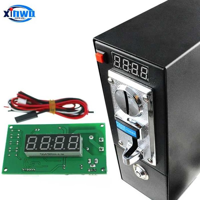 Монетоприёмник с таймером для стиральных машин, массажных кресел