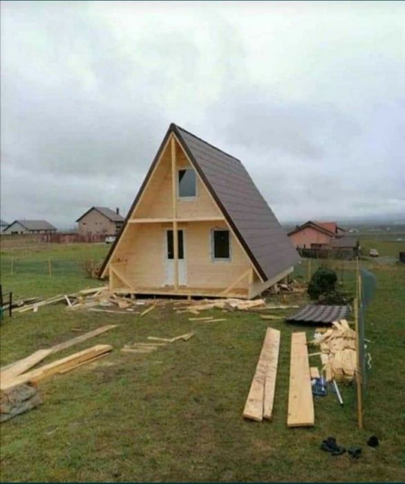 Vând cabană din lemn stil A