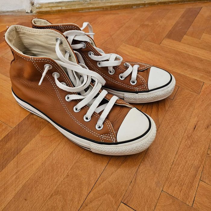 Tenisi Converse All Star piele naturala