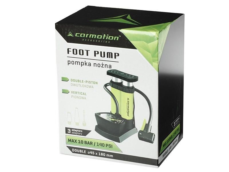 двубутална крачна помпа с аналогов манометър, макс. 10 bar / 140 ...