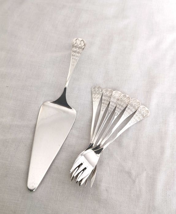 Tacamuri din argint masiv 925 Rosenthal pentru desert