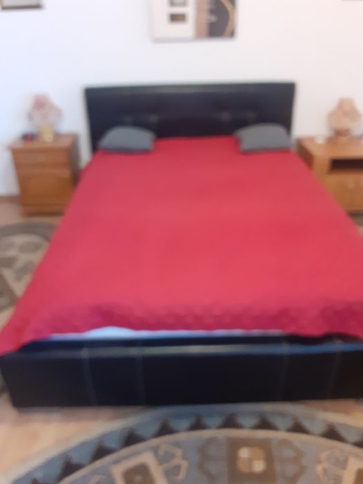 Pat dimensiunea 140/200  din piele