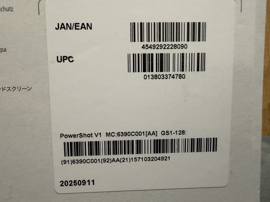 Aparat foto compact Canon PowerShot V1, 22.3MP, 4K