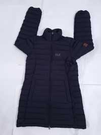 Jack Wolfskin geaca puf S damă lunga neagra