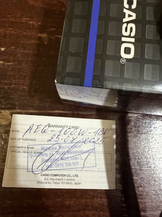 Часовник Casio нов