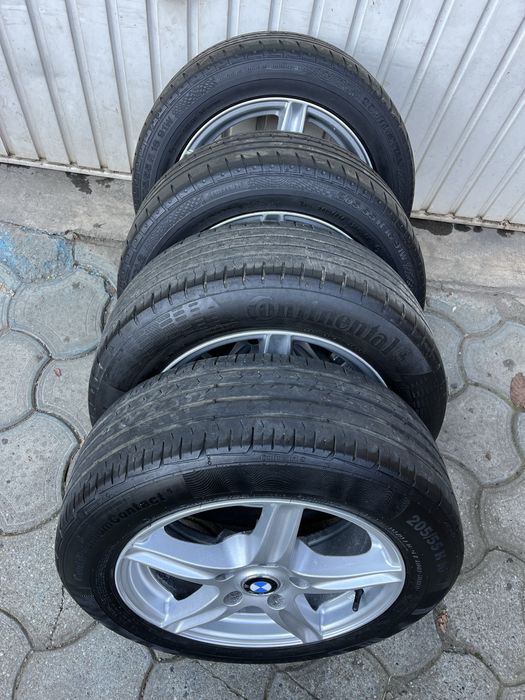 Jante aliaj 5x120mm, anvelope 205/55 R16, BMW E46 E90 E91 E87 E81 F20