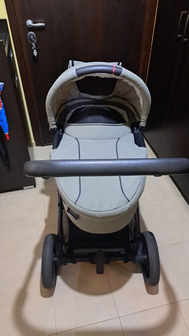 Комбинирана бебешка количка Mutsy Evo Bold (dune grey)