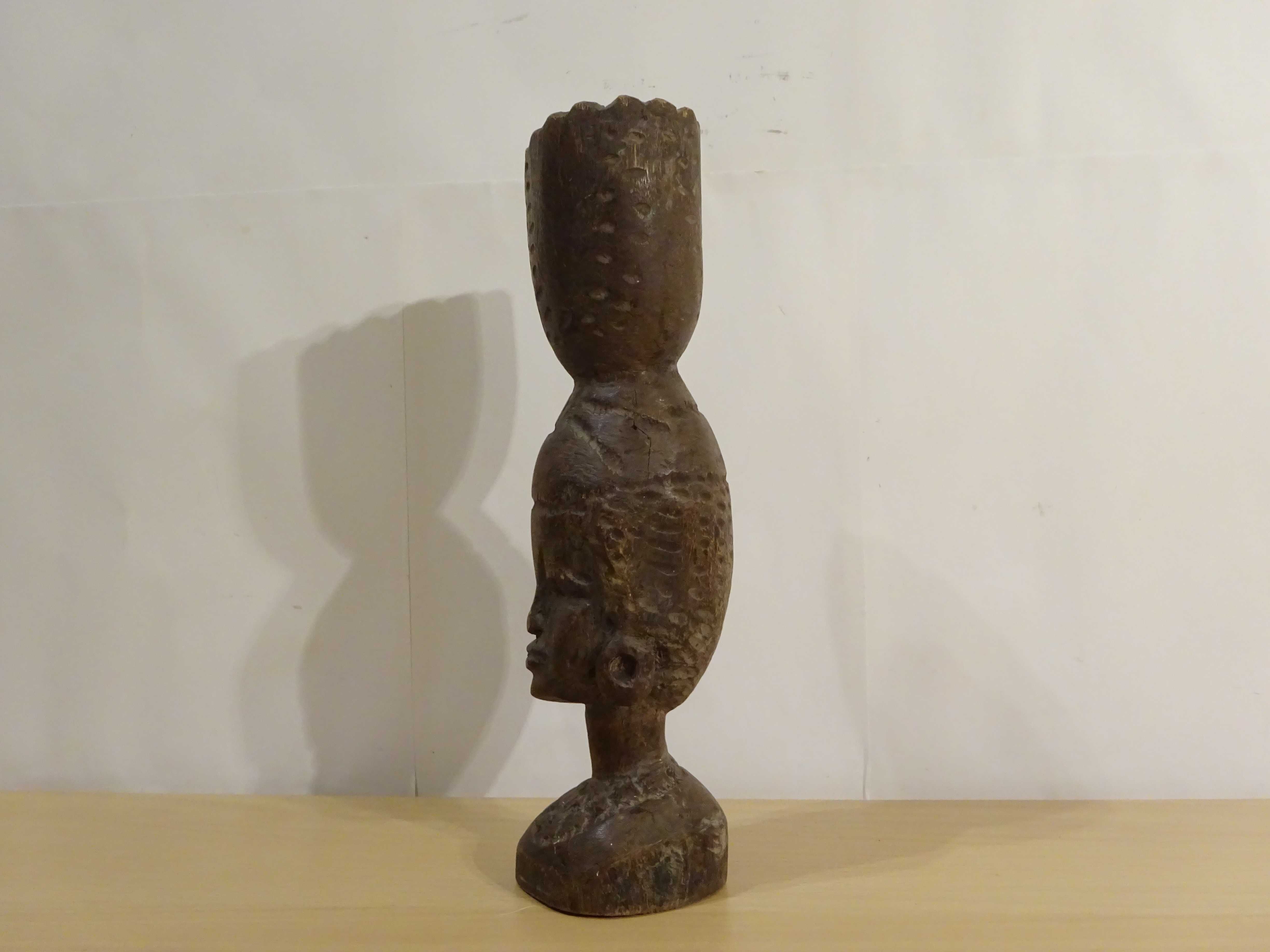 Statueta tribala africana |lemn sculptat| Veche