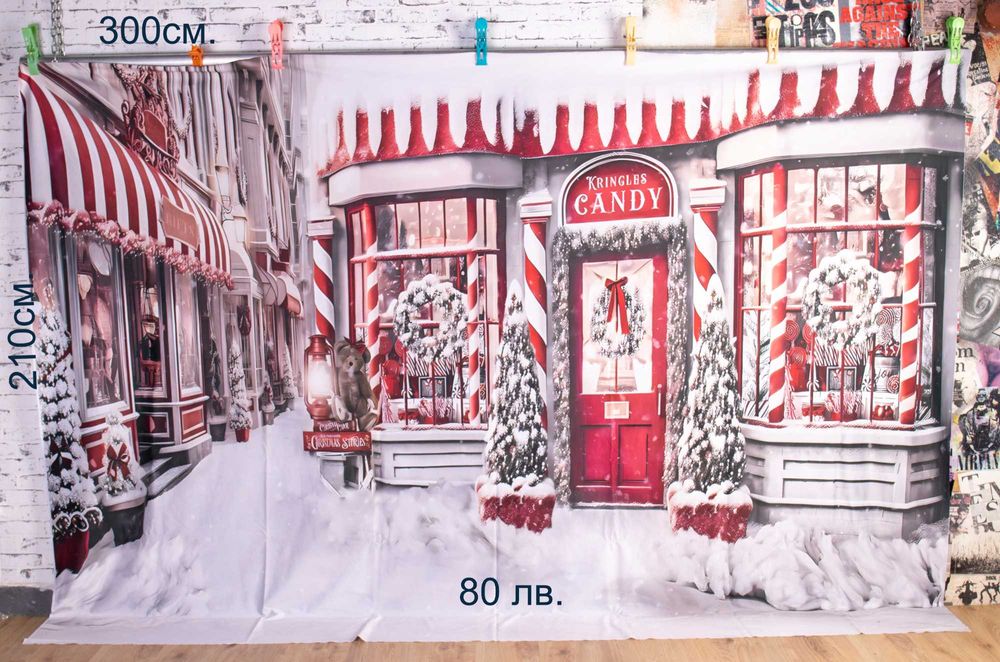 фотографски фонове за студио, коледна тема