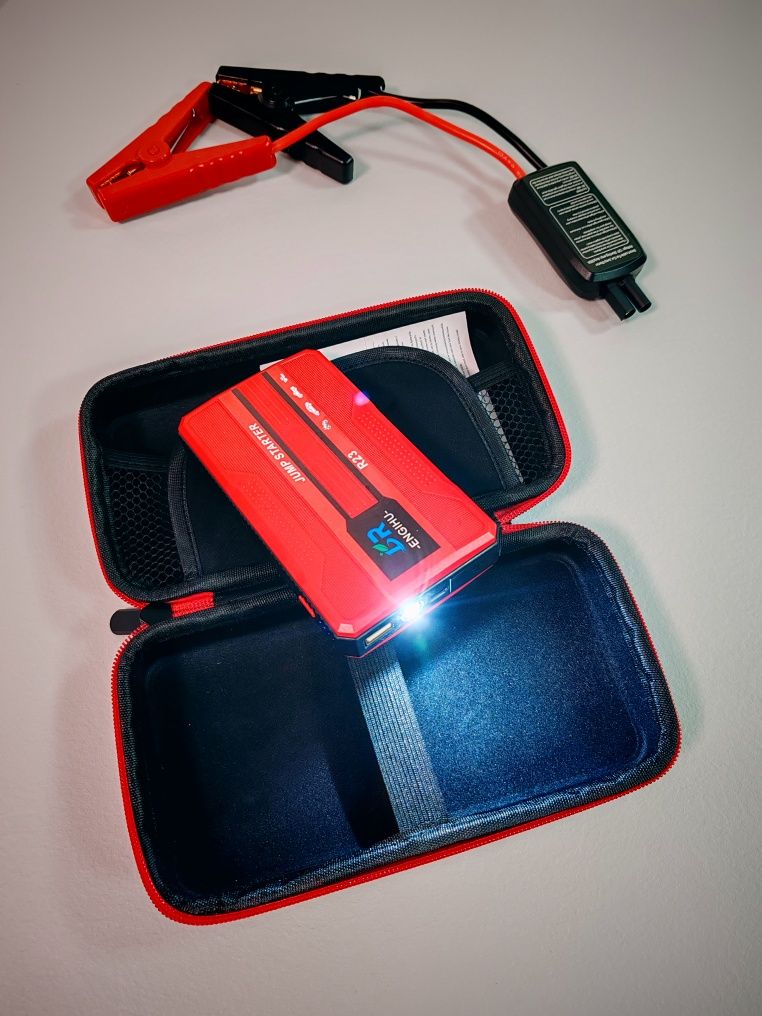 Robot pornire masina,  jump starter, pornire baterie descarcata