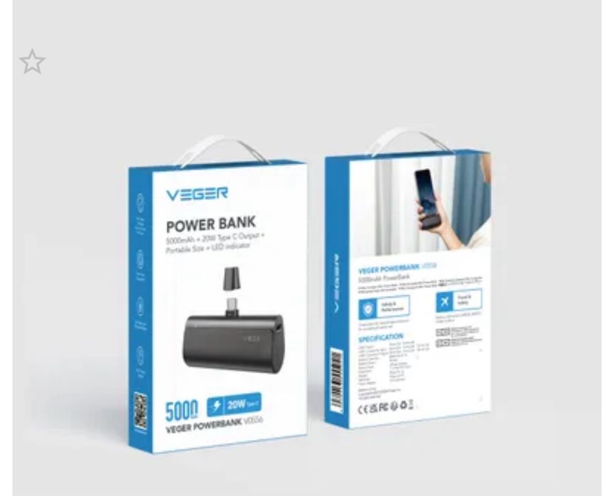 Baterie Externa Veger eleganta -5000mAh