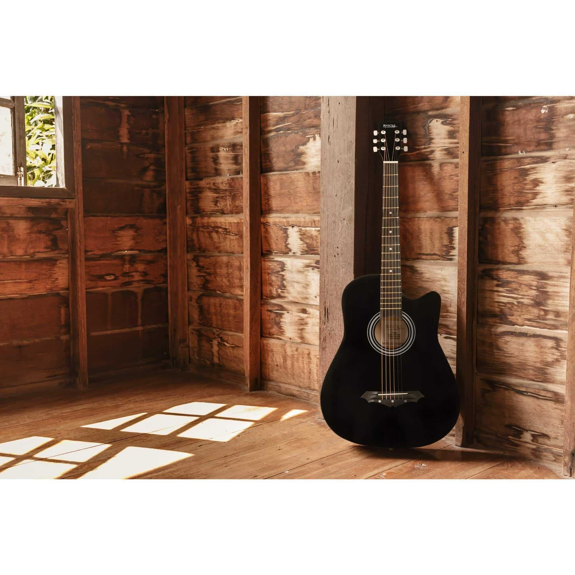 Set chitara acustica Rocktile WSD-5C-BK Slim Line Cutaway Negru