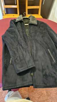 Палто от естествен набук Zeyrek XL черно
