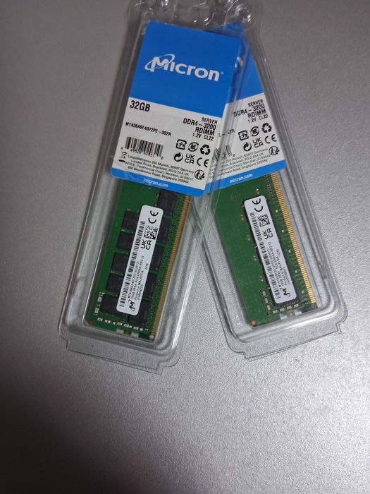 Micron Memorie Server si Workstation DDR4 ECC 3200 16 GB si 32GB Noua