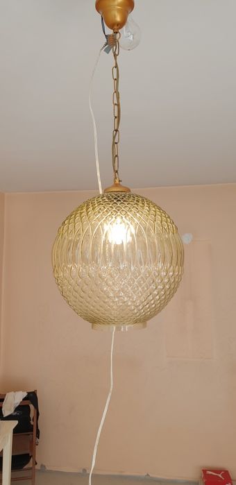 Accesoriu decorațiune înfrumusețare ambra sticla Germania 1960