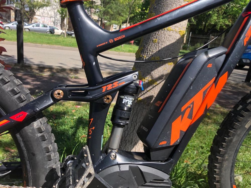 Bicicleta electrica full suspension KTM marime L