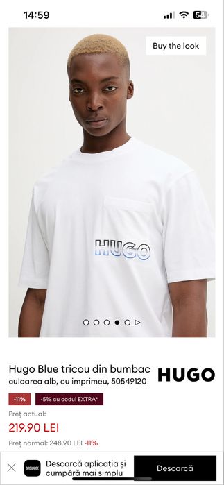 Tricou HUGO Boss, Nou , Original