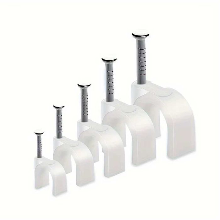 Скоби за кабели 6мм, 10мм, кабелни скоби, клипс